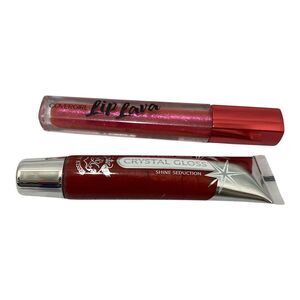 2 Piece Lip Gloss Lot CoverGirl Lychee Lip Lava And Ruby Kiss